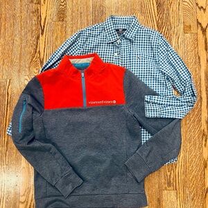 Vineyard Vines Boys’ Quarter Zip and Button Down